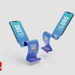 موکاپ موبایل شناور با اسکرول طولانی، موکاپ سایت ریسپانسیو کد 143