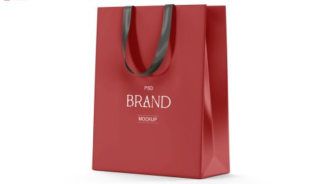 موکاپ لایه باز ساک و بگ خرید جنس گلاسه کد 176