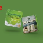 طرح لایه باز کارت ویزیت لبنیات و فرآورده های لبنی طرح سبز کد 529