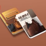 طرح لایه باز کارت ویزیت فروشگاه کیف چرم زنانه طرح قهوه ای کد 534