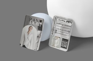 طرح لایه باز کارت ویزیت فروشگاه لباس زنانه کد 209