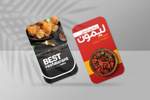 طرح لایه باز کارت ویزیت رستوران با طراحی مدرن و منحصر به فرد کد 324