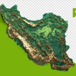 نقشه توپوگرافی ایران